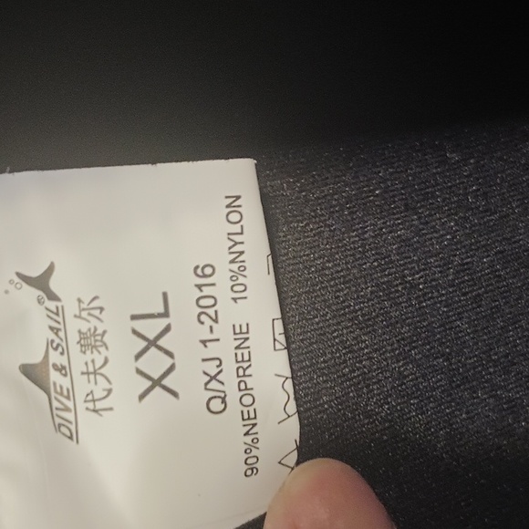 NWT Dive & Sail women wetsuit,  top only   XXL black/gray/orange - Picture 8 of 11